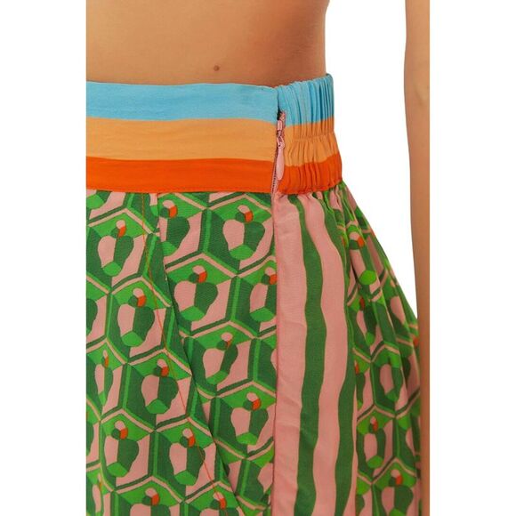 Farm Rio Womens  Cahew Scarf Mix Pants - Picture 3 of 4